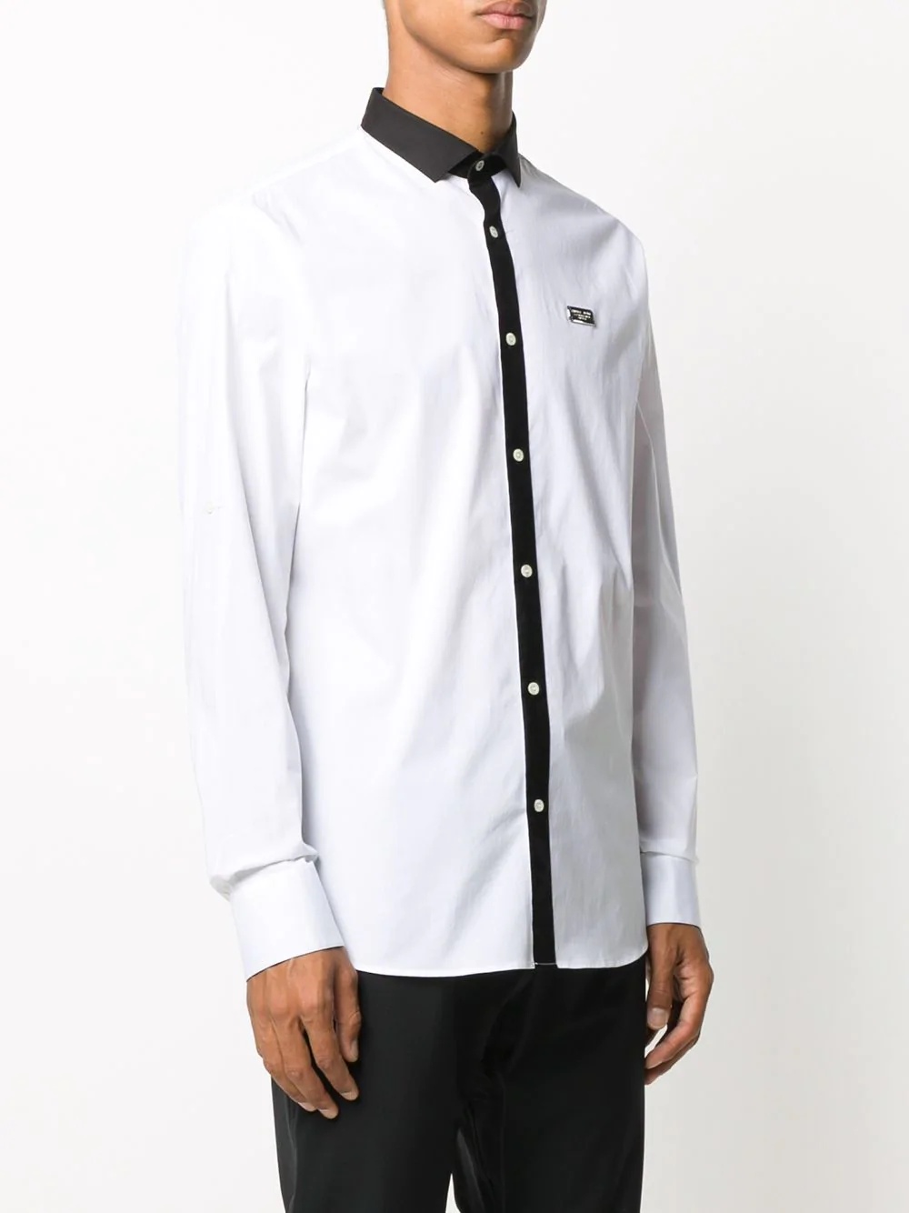 platinum cut two-tone shirt - 3