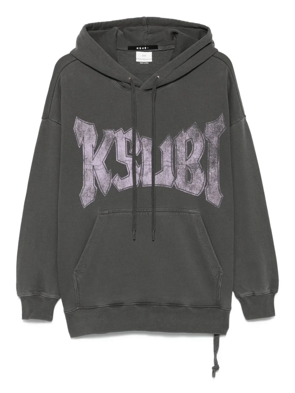 logo-print drawstring hoodie - 1