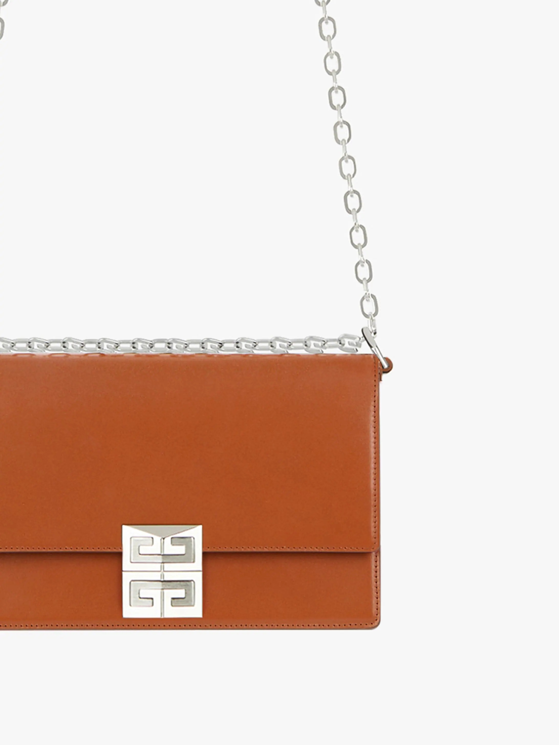 SMALL 4G BAG IN BOX LEATHER WITH CHAIN - 5