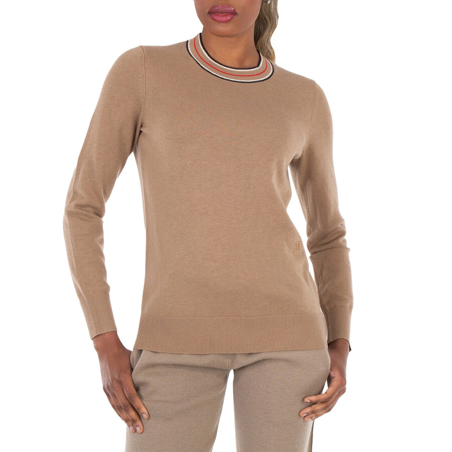 Burberry Striped Detailed Crewneck Cashmere Jumper - 3