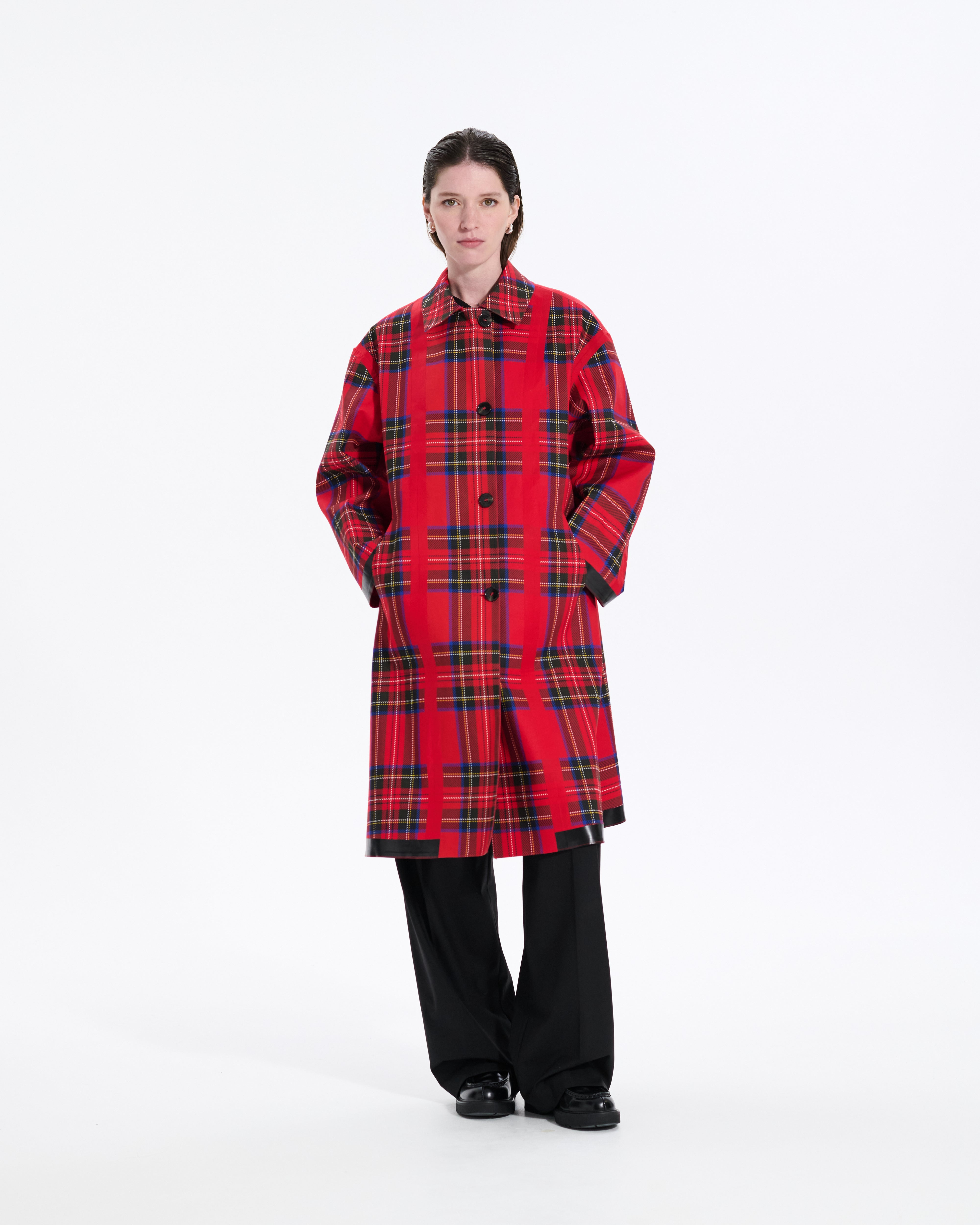 Maree Reversible Rubberised Coat - 5