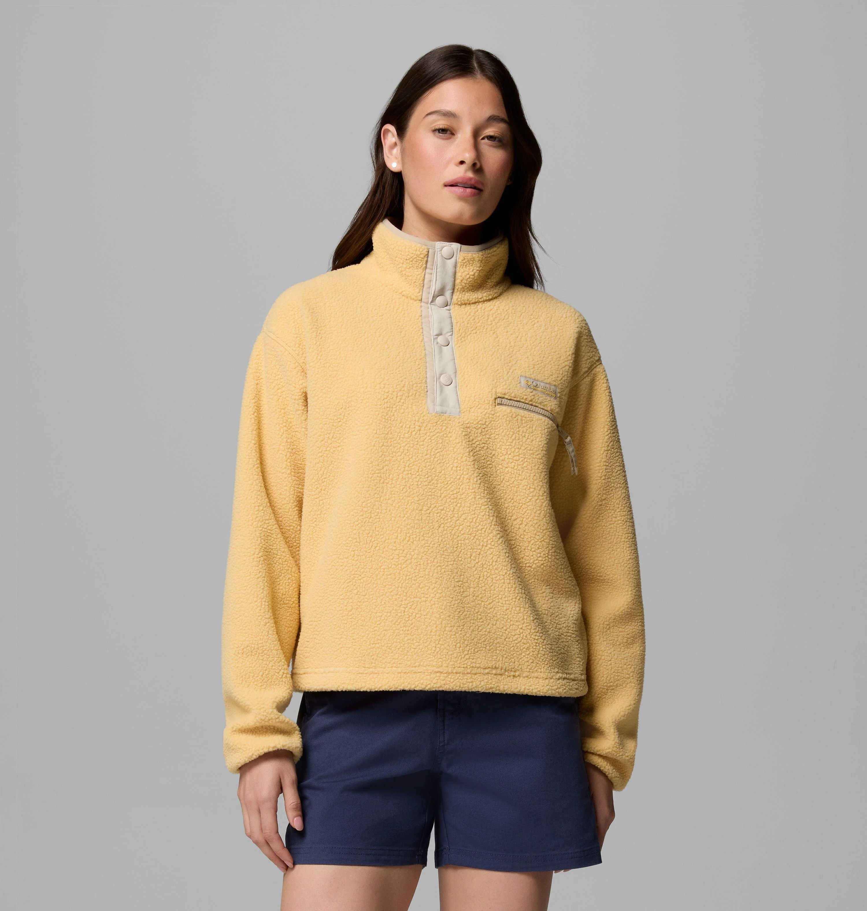 Women's Helvetia II Cropped Half Snap Fleece Pullover - 1