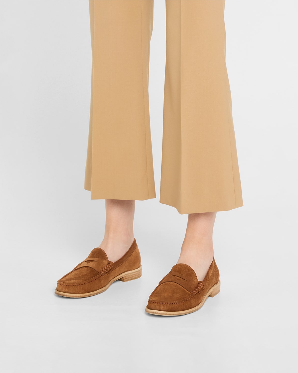 Lottie Suede Penny Loafers - 2