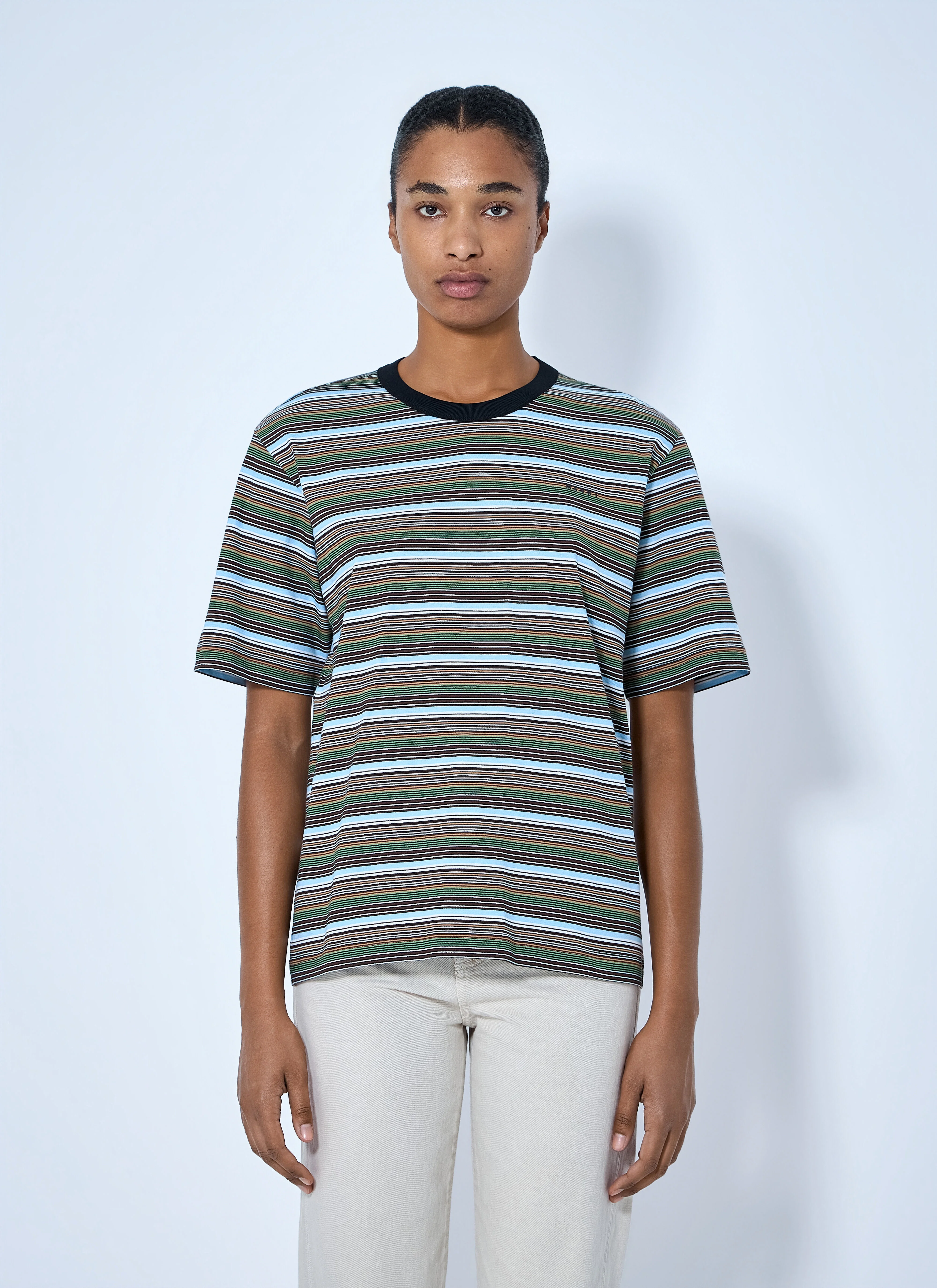 Striped Crewneck T-Shirt - 1