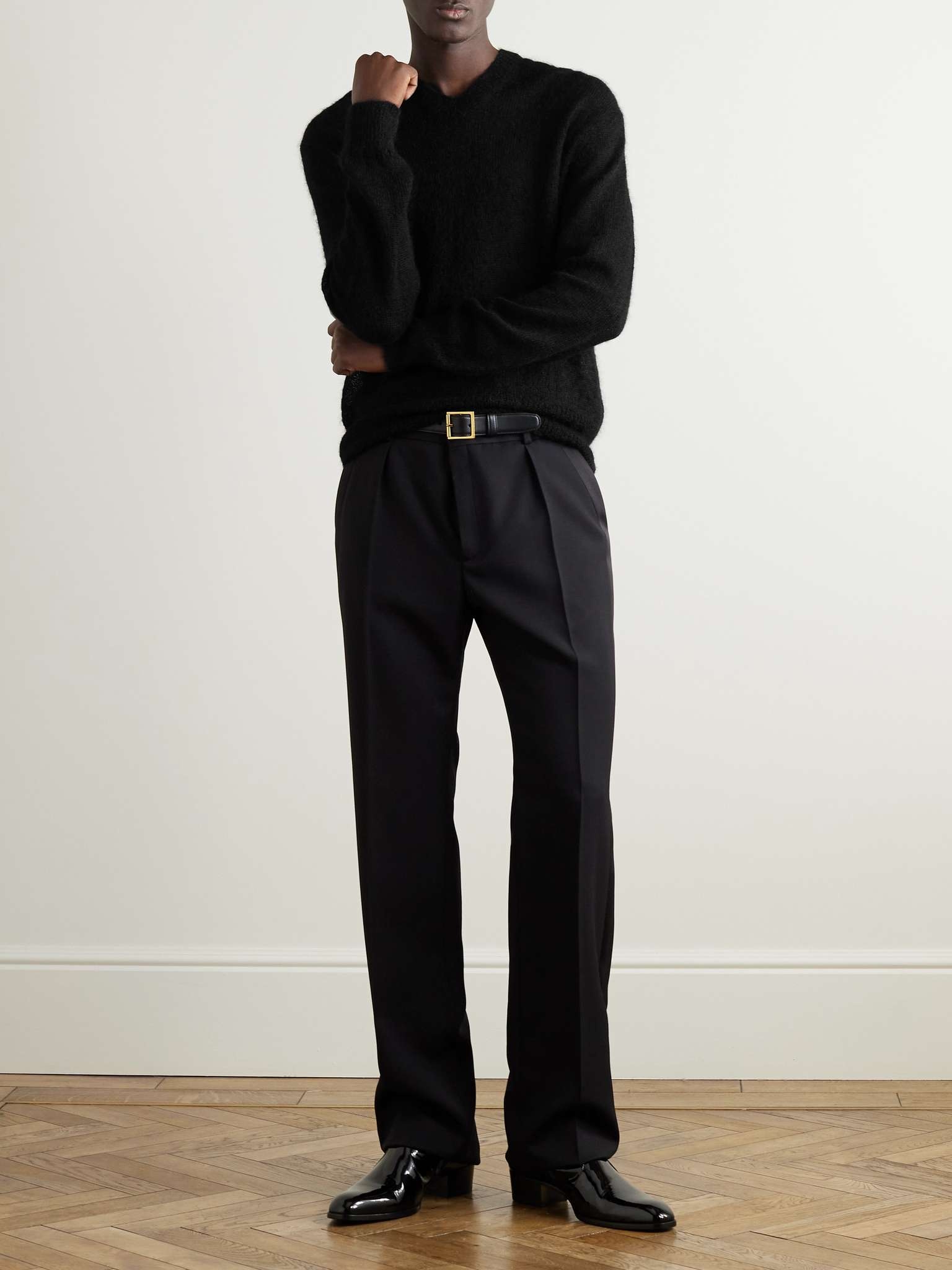 Tuxedo pants in grain de poudre, Saint Laurent