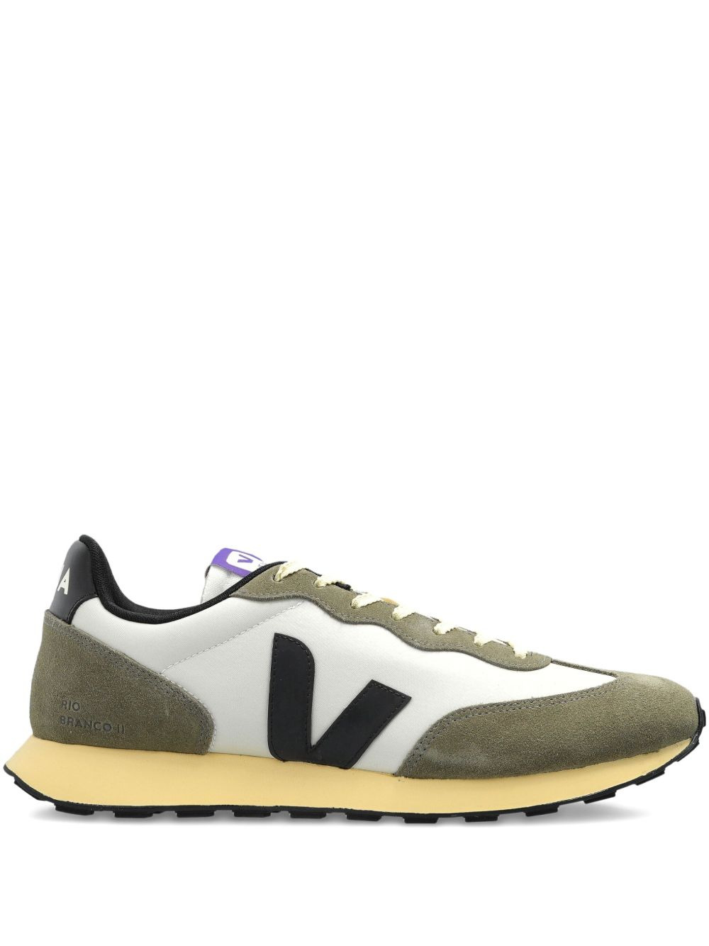 V-logo suede trainers - 1