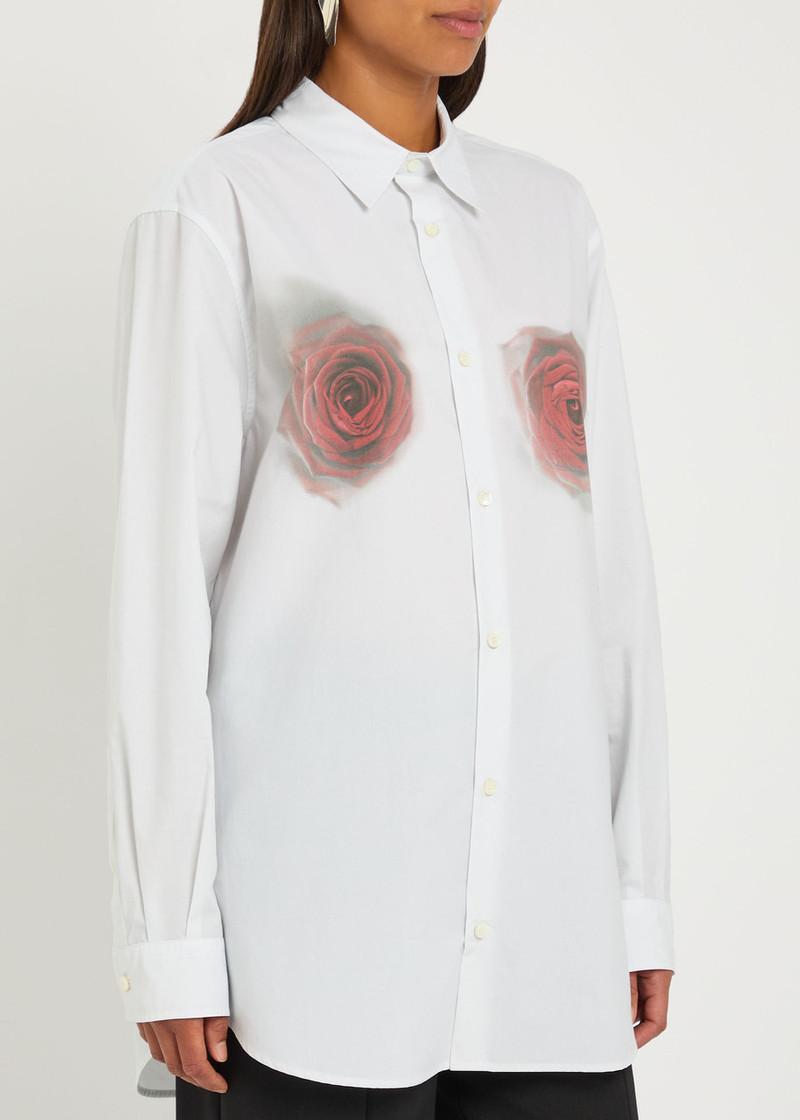 Jean Paul Gaultier Jean Paul Gaultier Floral-print Cotton-poplin Shirt outlook