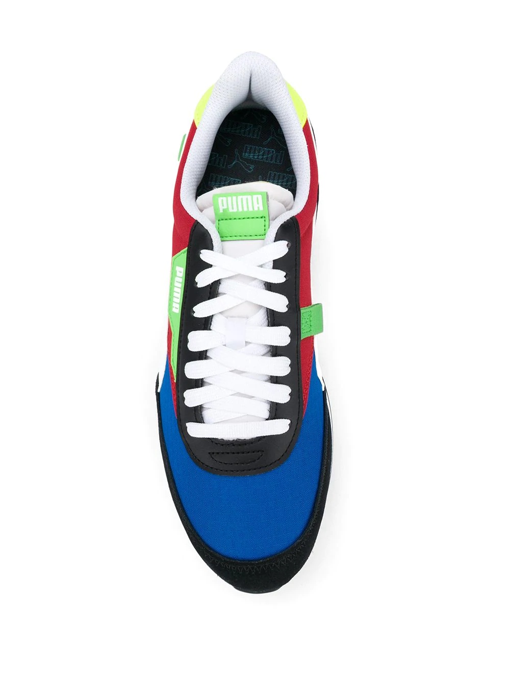 colour-block lace-up trainers - 4