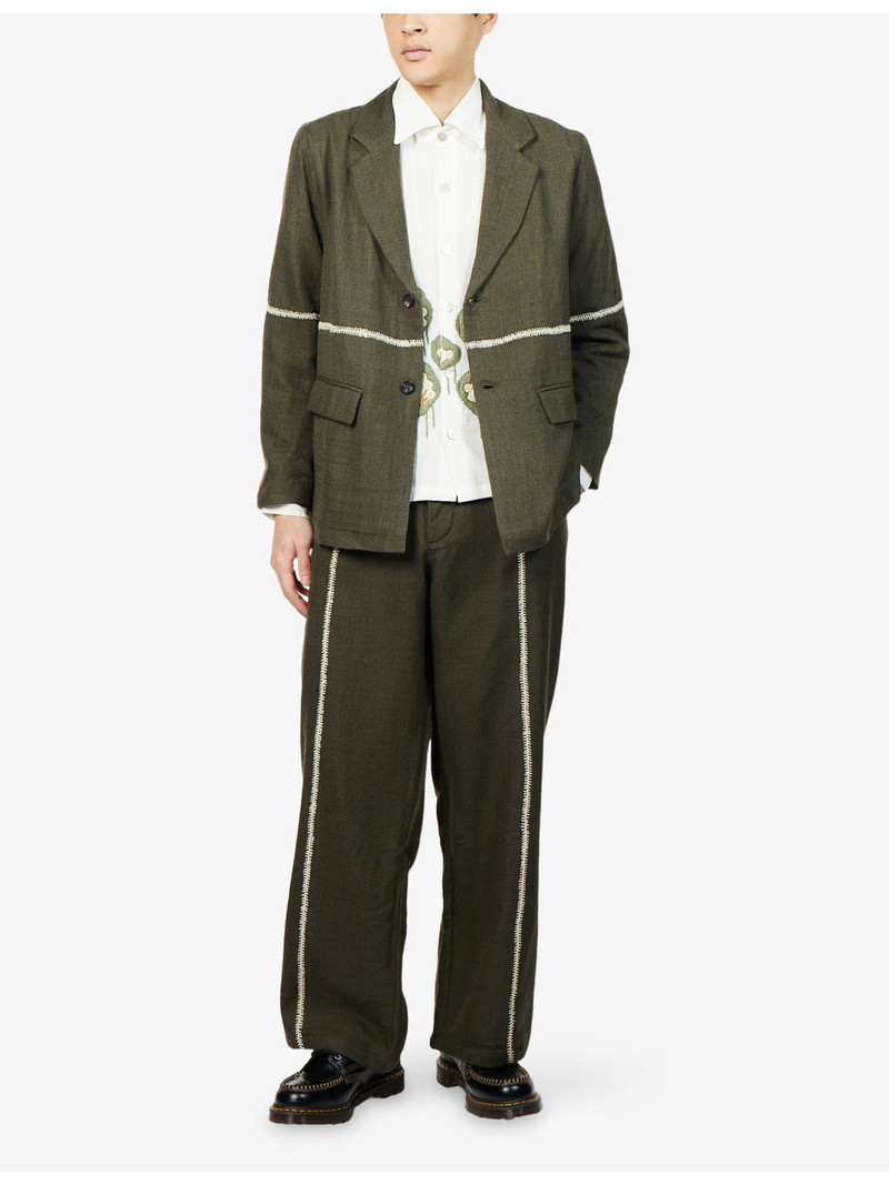 KARTIK RESEARCH Rabari Sultan Embroidered Wool Trousers outlook