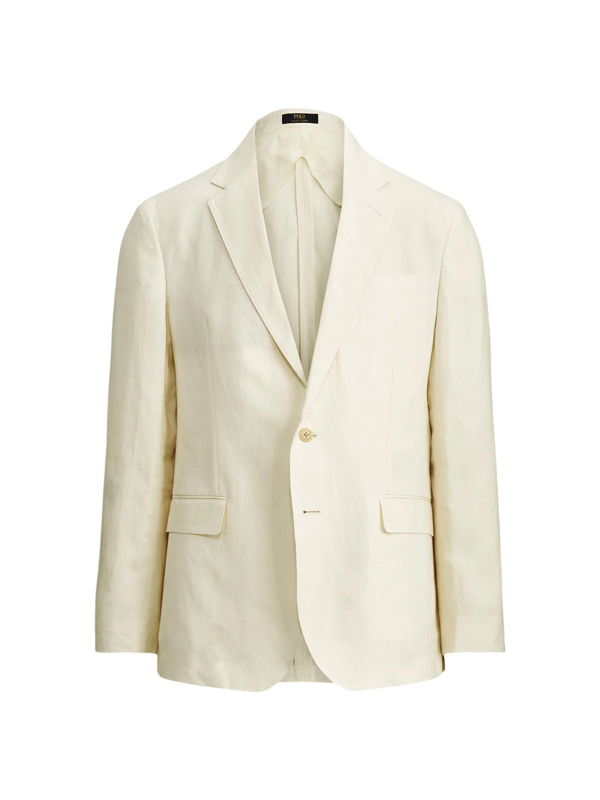 Men's Linen Single-Breasted Sportscoat - Cream - 1
