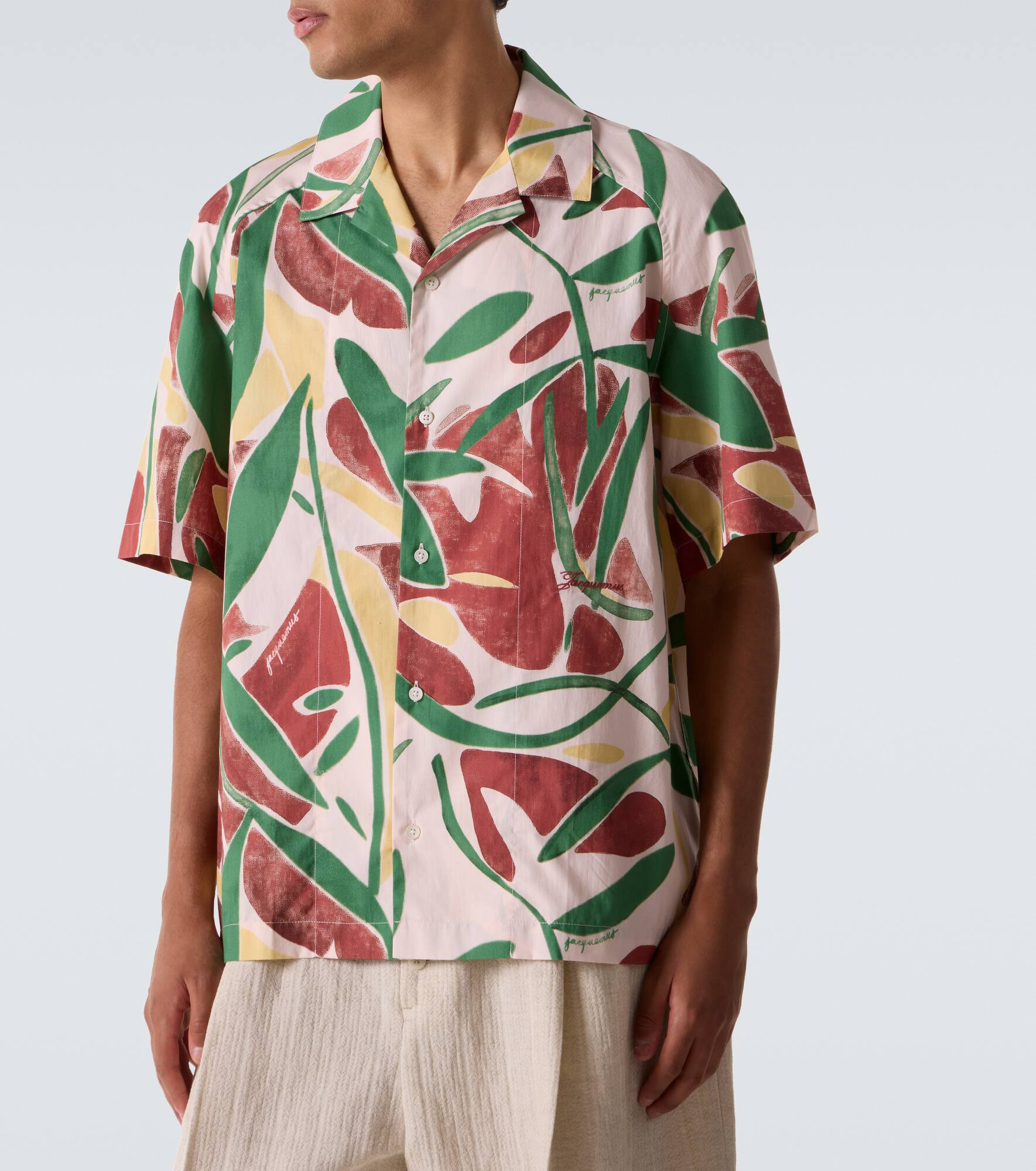 Fonccio cotton poplin bowling shirt - 3