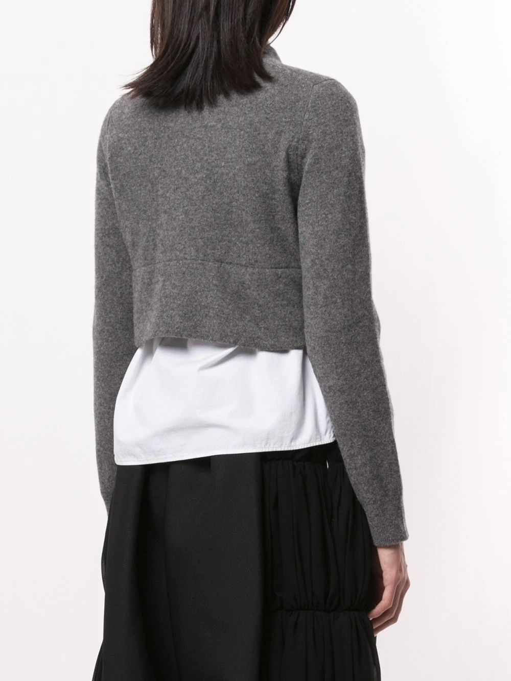 cropped wool jumper - 4