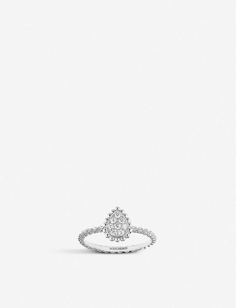 Serpent Bohème 18ct white-gold and 0.15ct diamond ring - 1