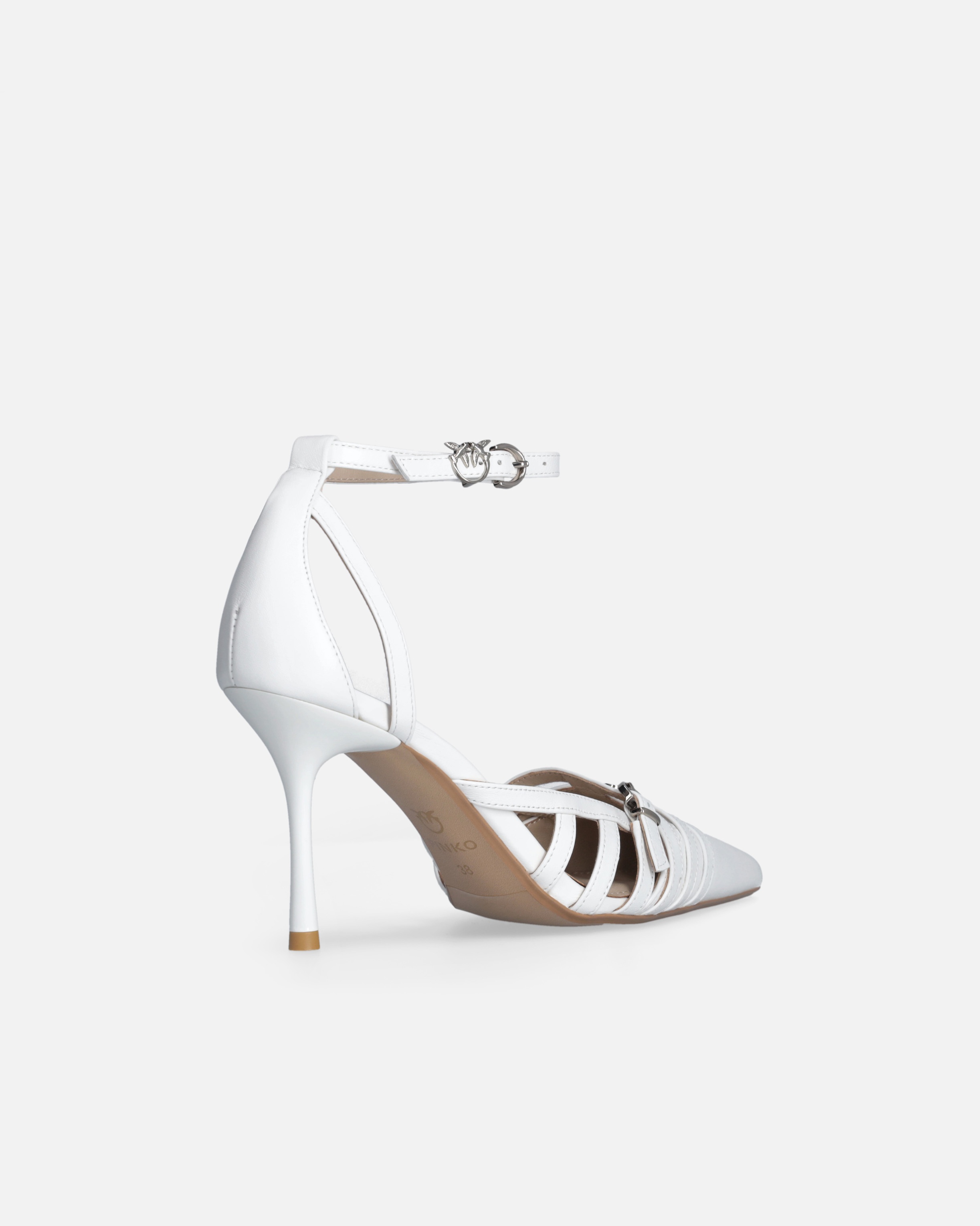 POINTED-TOE PUMPS WITH HEEL AND STRAP - 3