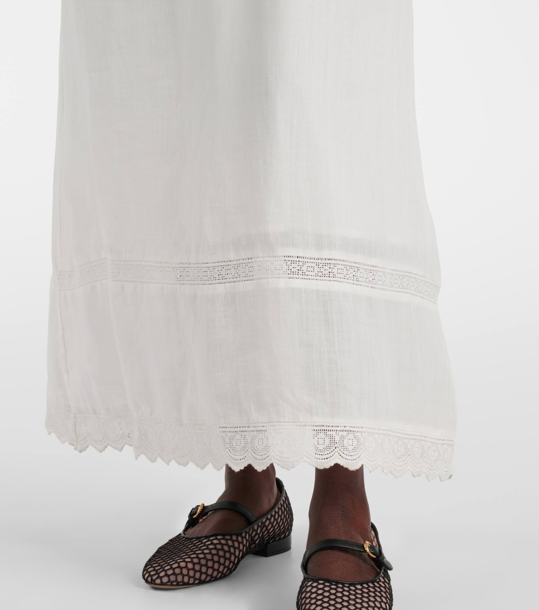 Grace lace-trimmed maxi dress - 5