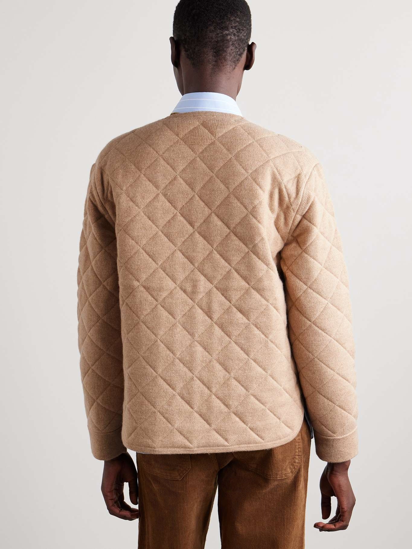 Quilted wool and cashmere-blend jacket - 3