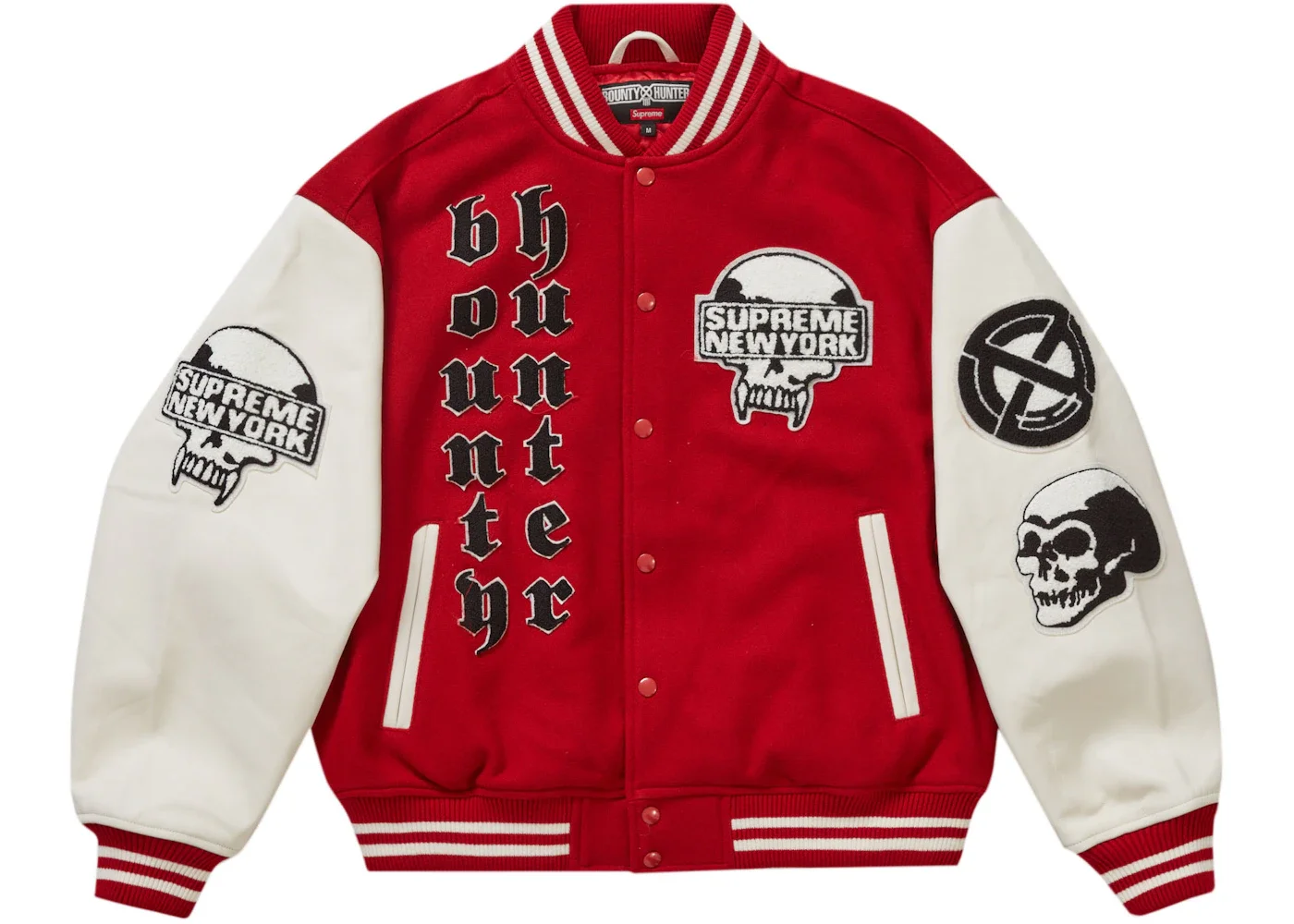 Supreme Bounty Hunter Varsity Jacket Red - 1
