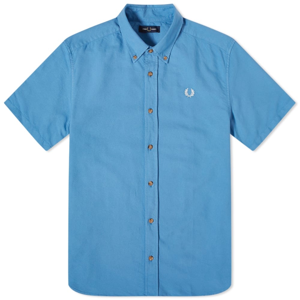 Fred Perry Authentic Short Sleeve Overdyed Shirt - 1