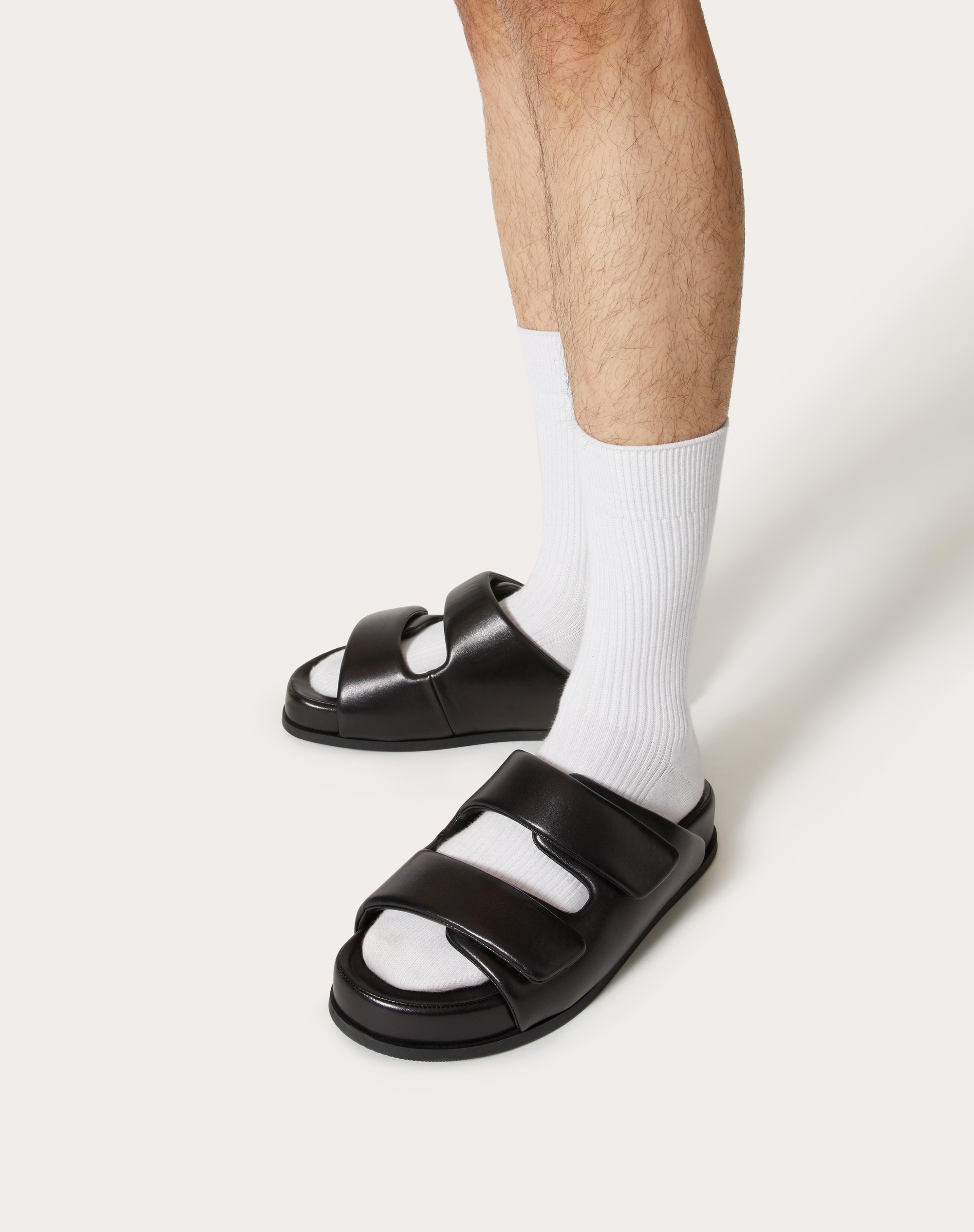 ROMAN STUD NAPPA SLIDE SANDAL - 6