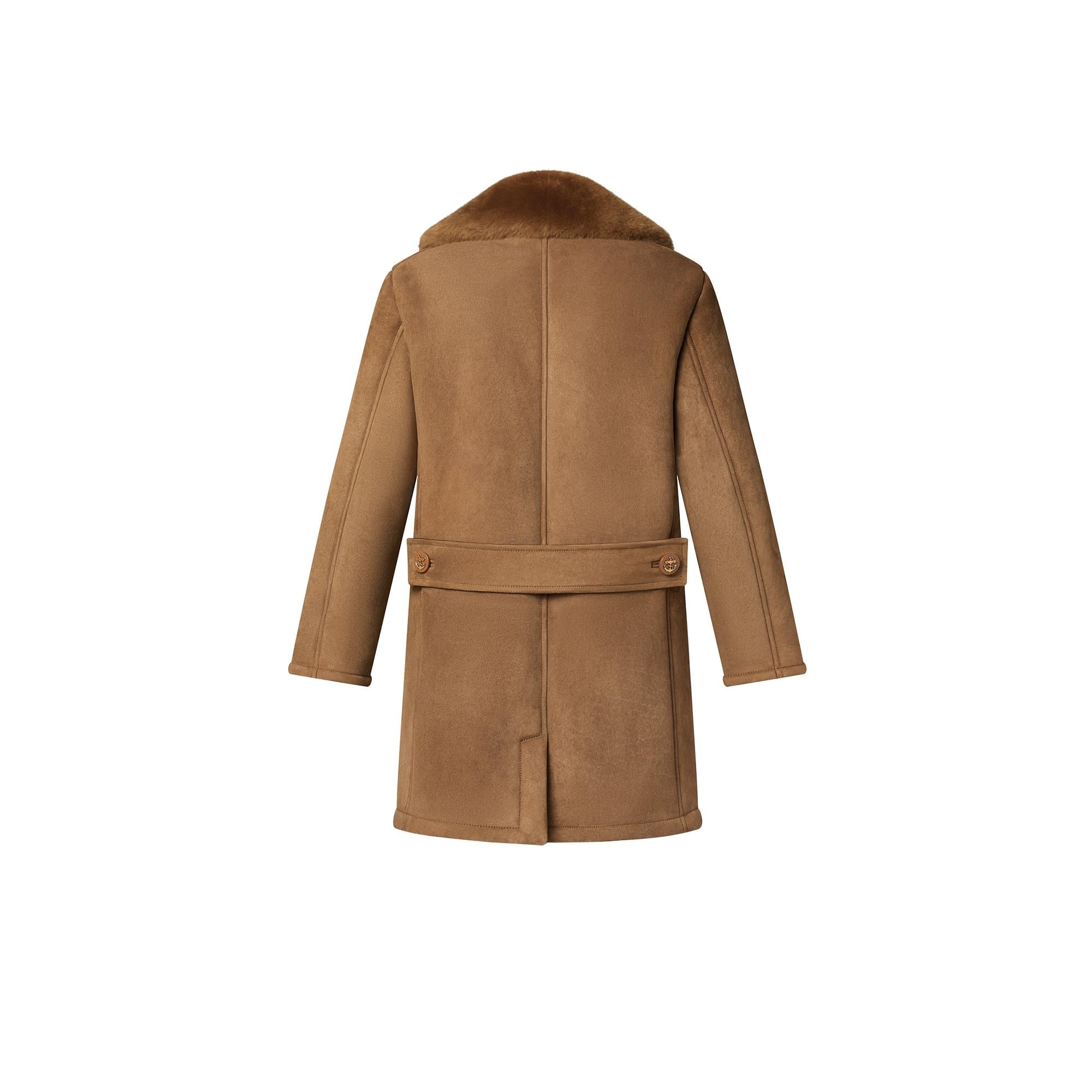 Merino Shearling Double-Breasted Coat - 2