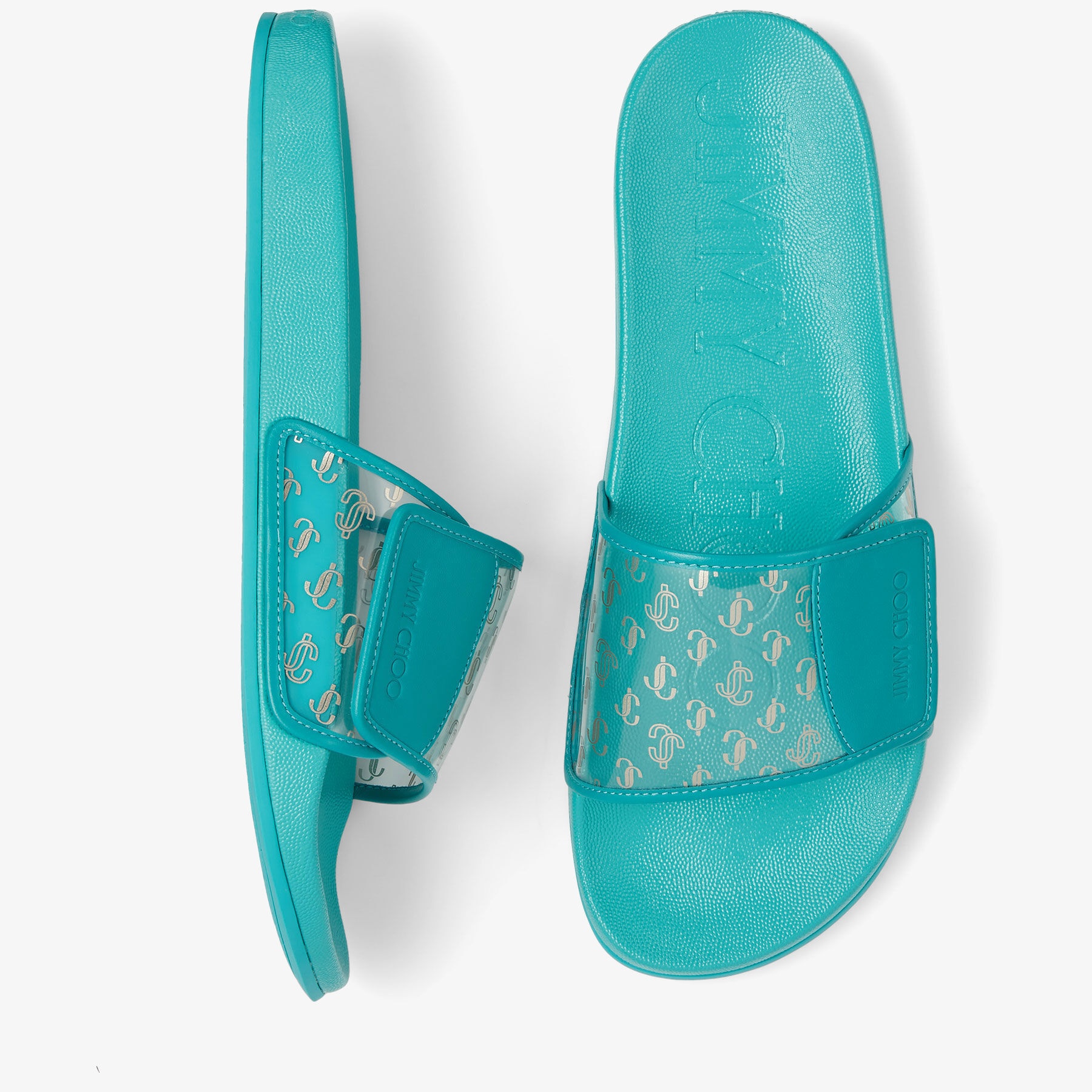Fitz/M
Clear JC Plexi and Malibu Leather Slides - 5