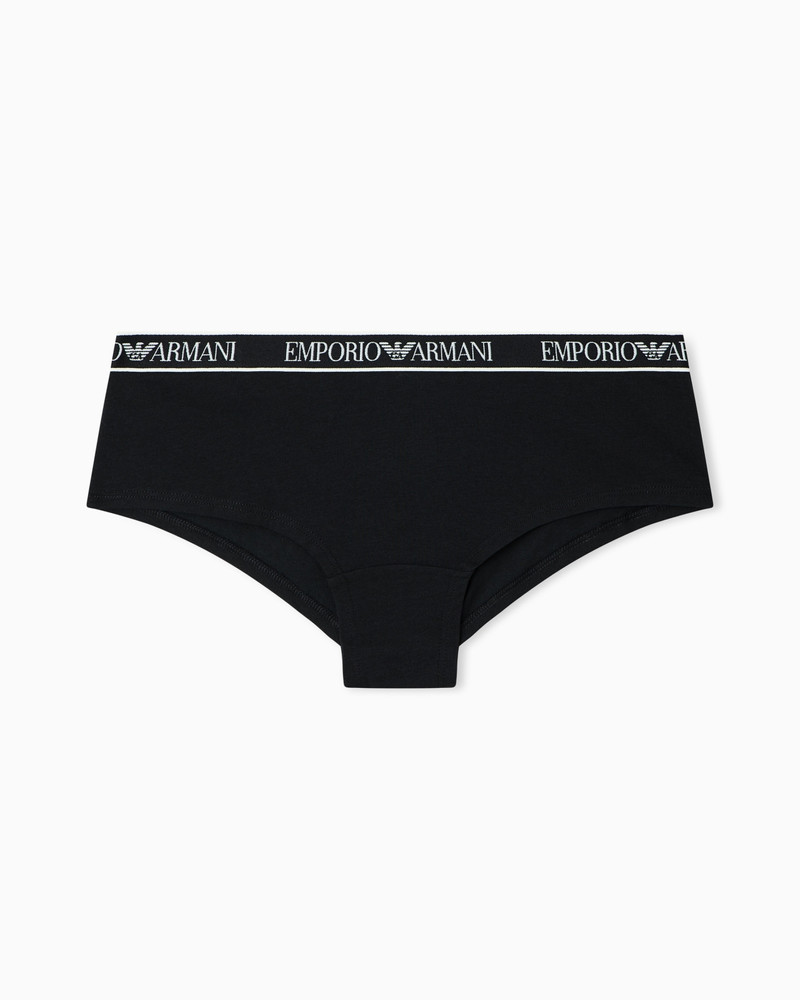 ASV ICONIC ORGANIC JERSEY BOY SHORTS WITH LOGO WAISTBAND 1