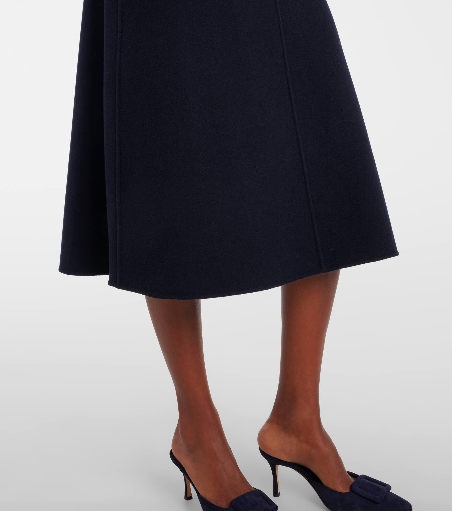 Gloria virgin wool midi skirt - 5