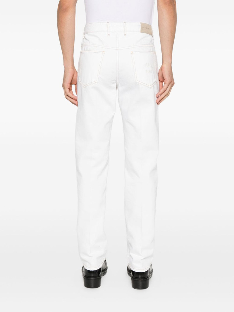 contrast-stitching jeans 4