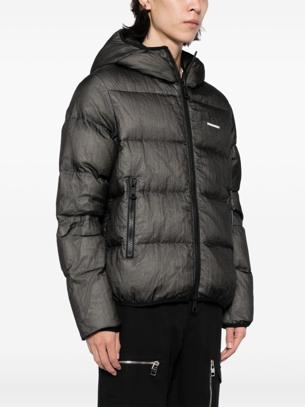 Kaban grid-pattern puffer jacket - 3
