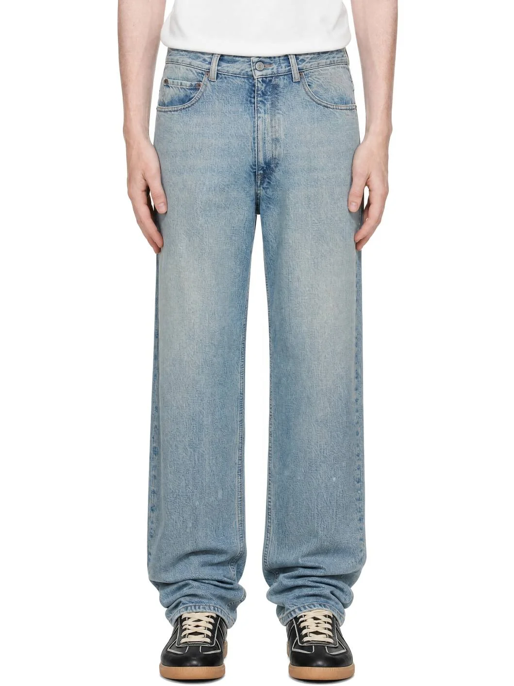 Blue 5 Pocket Jeans - 1