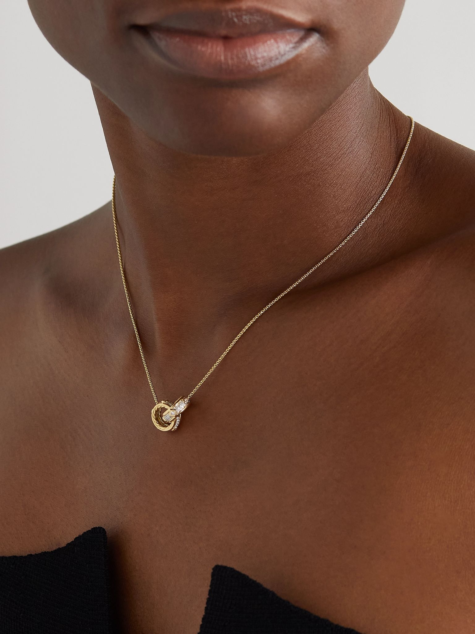 Modern Renaissance 18-karat gold diamond necklace Gold - 5