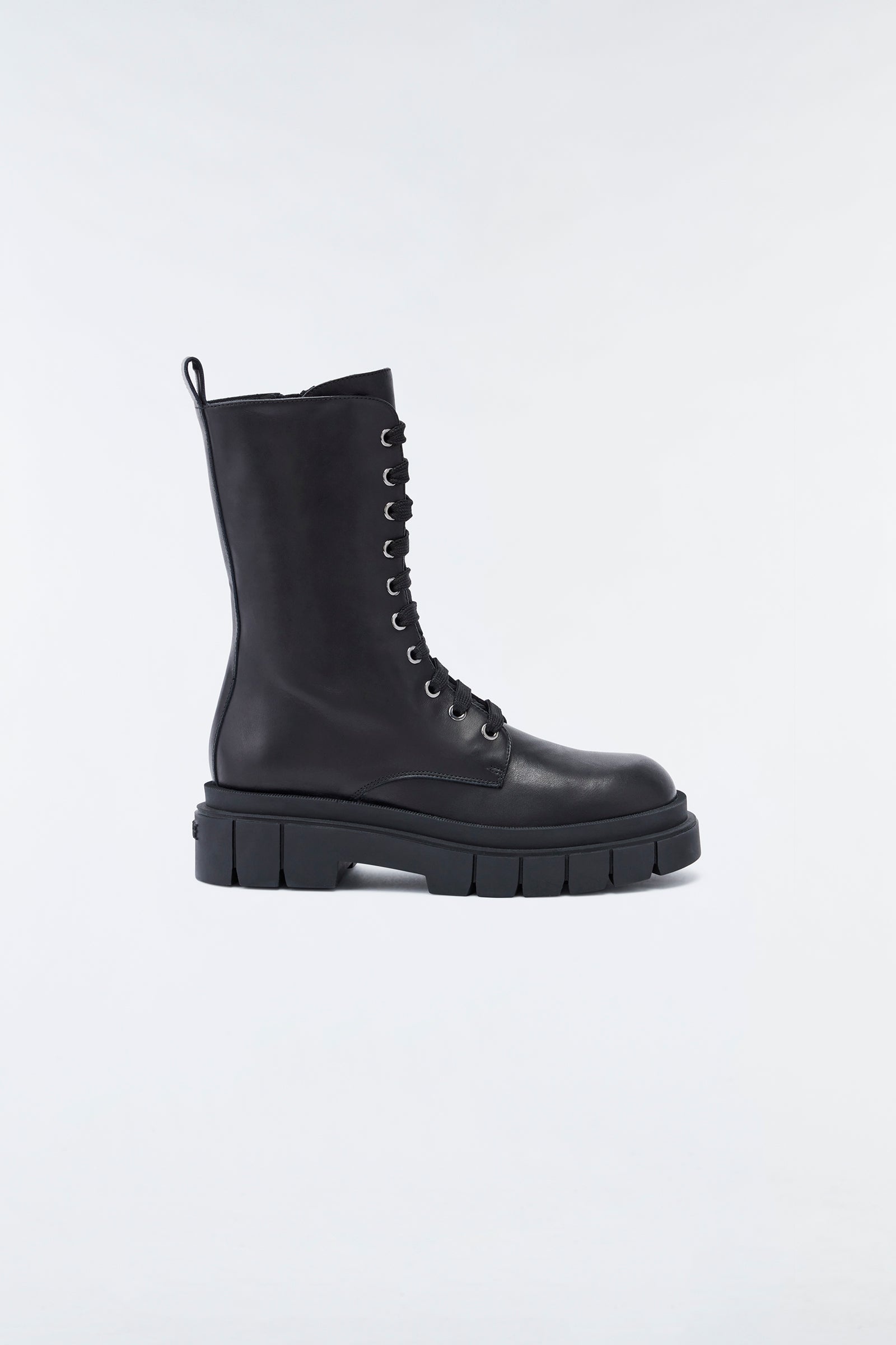 WARRIOR unlined lug sole (R) Leather combat boot for women - 1