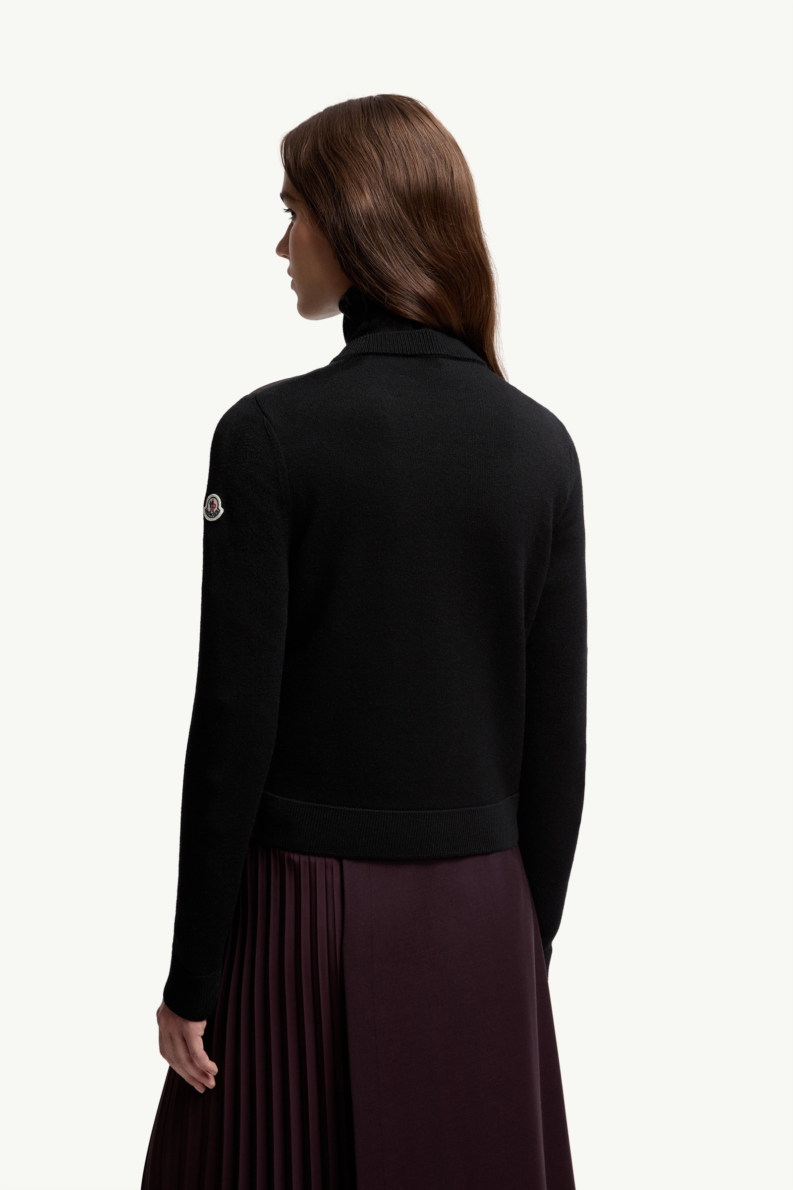 Padded Wool Zip-Up Cardigan - 5