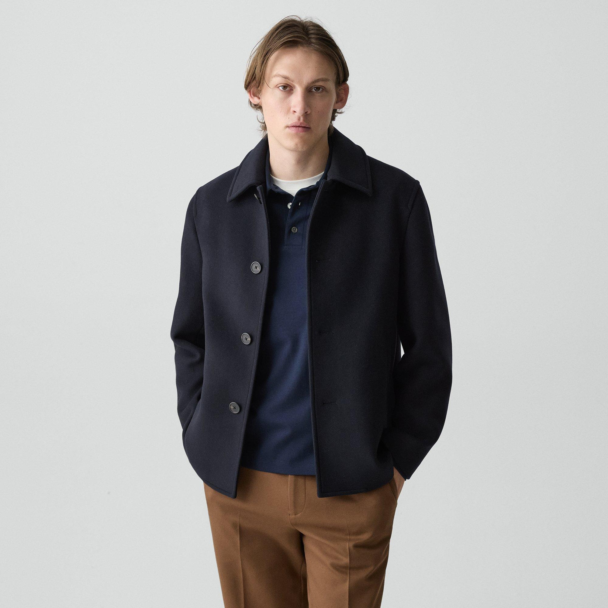 Peacoat in Plush Melton - 2