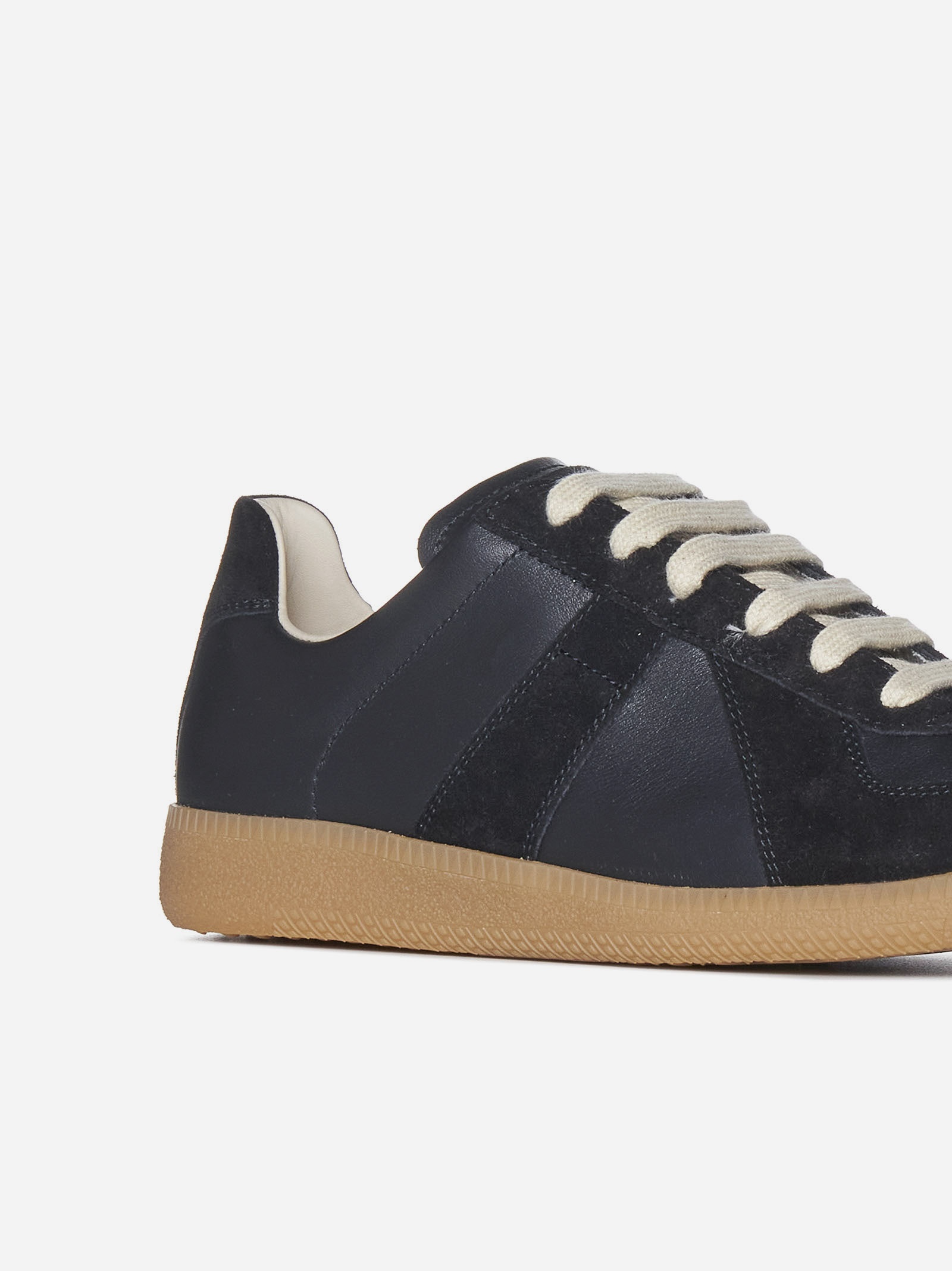 Replica leather and suede sneakers - 4