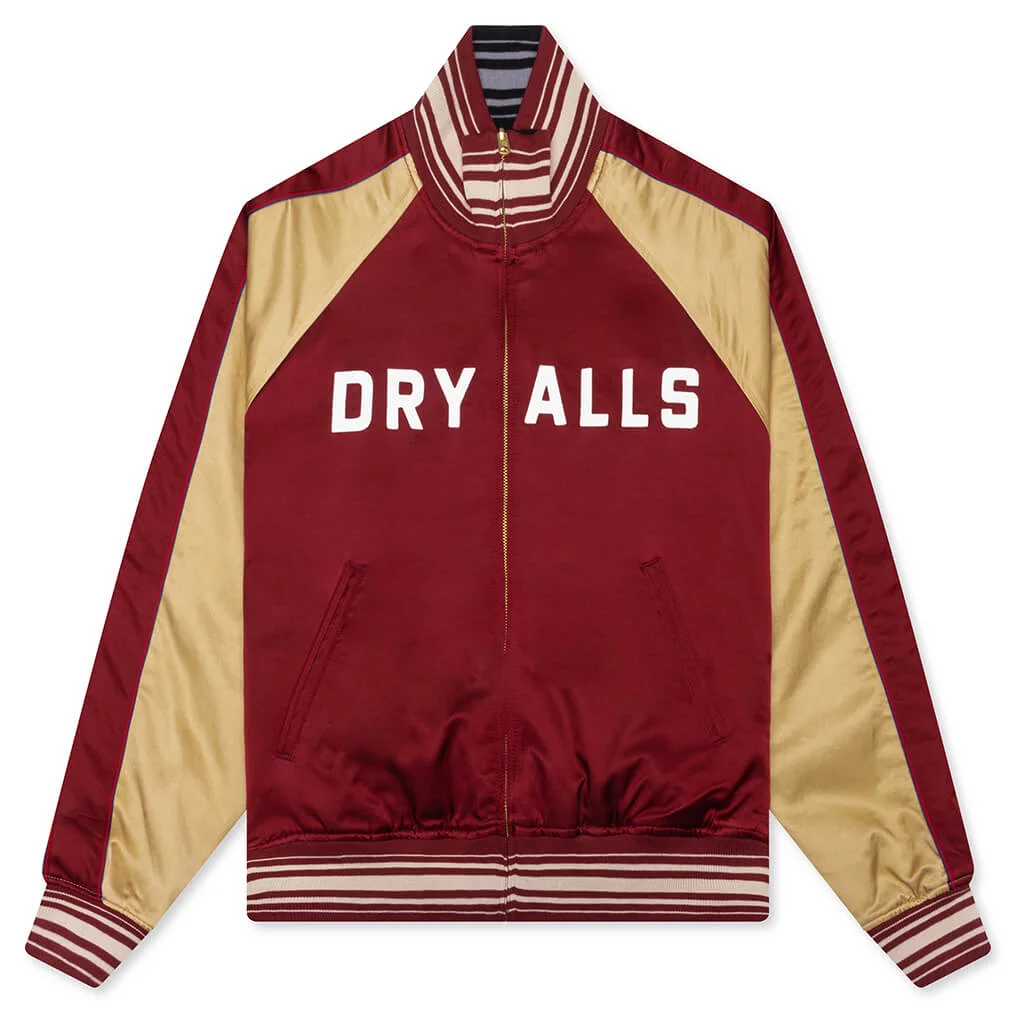 REVERSIBLE SATIN JACKET - BURGUNDY - 1