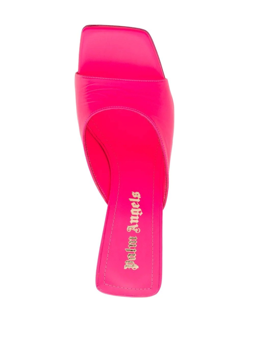 Palm square-toe mules - 7