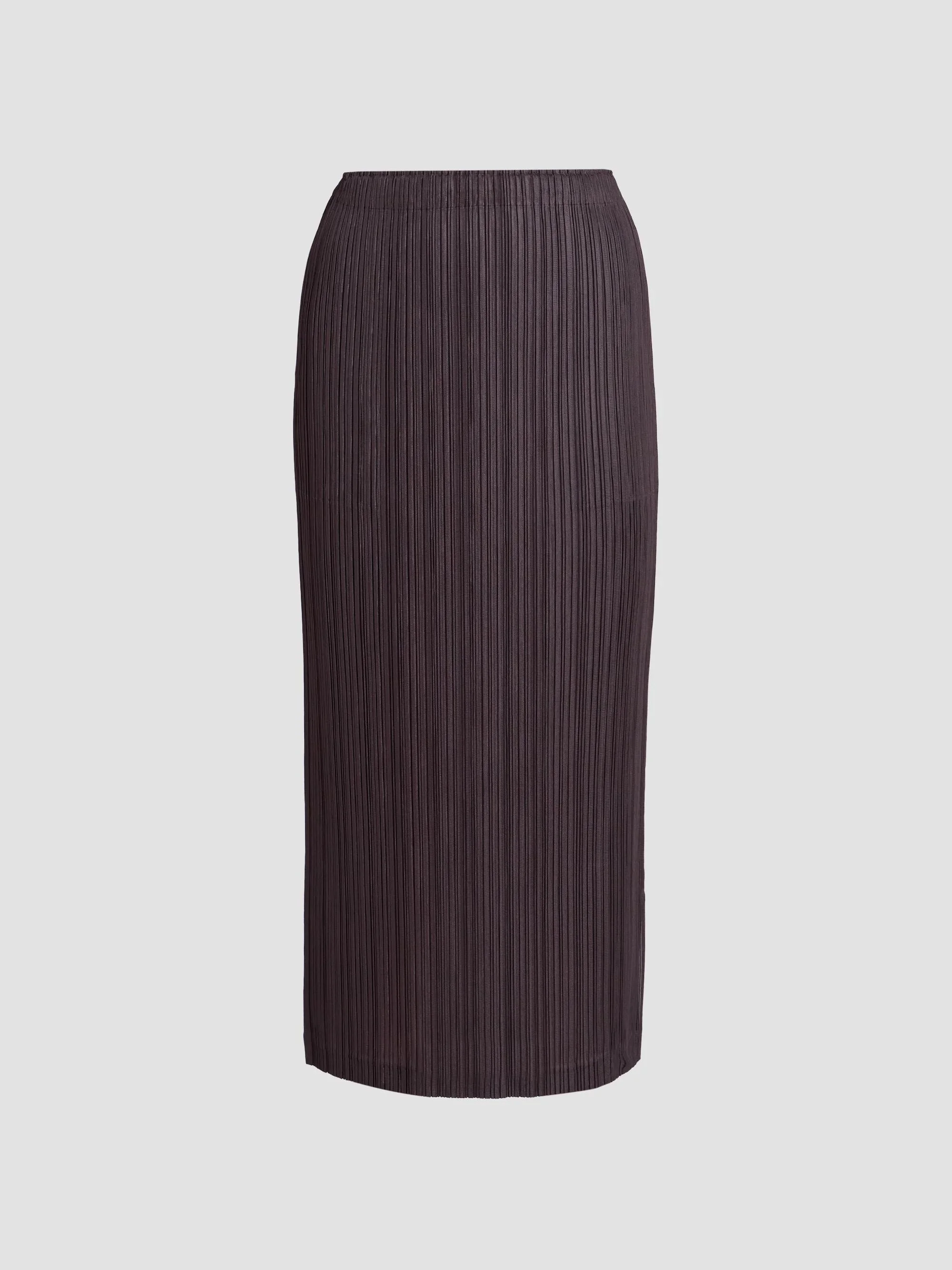 Women's Thicker Bottoms Plissé Midi Skirt - Charcoal - 1