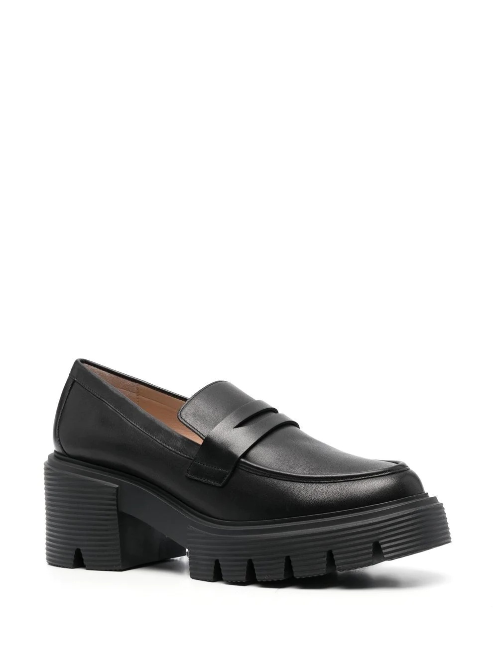 chunky-sole leather loafers - 2