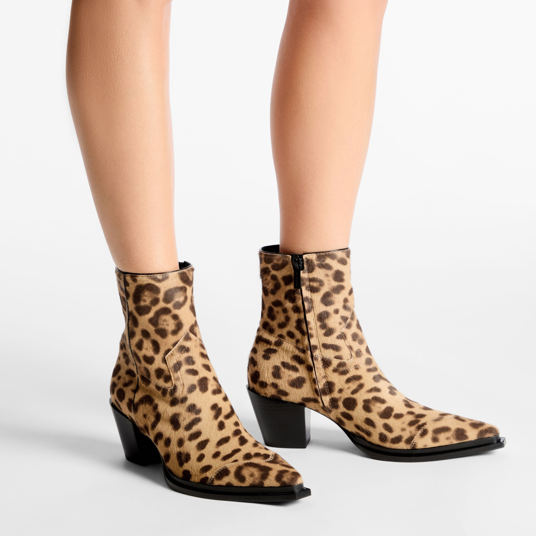Cece Anke Boot 60
Natural Leopard Print Pony Ankle Boots - 2