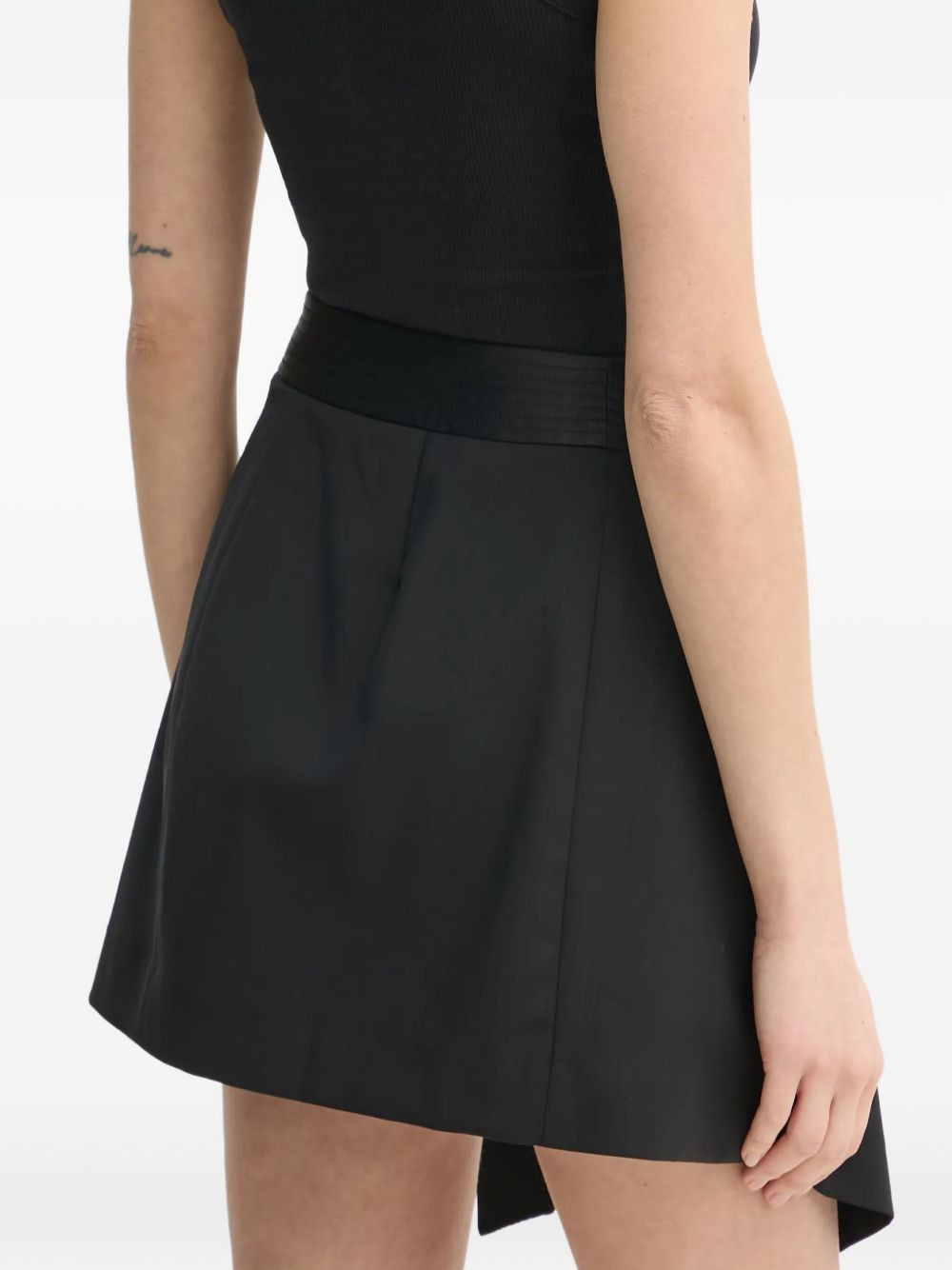 belted wool skirt - 2