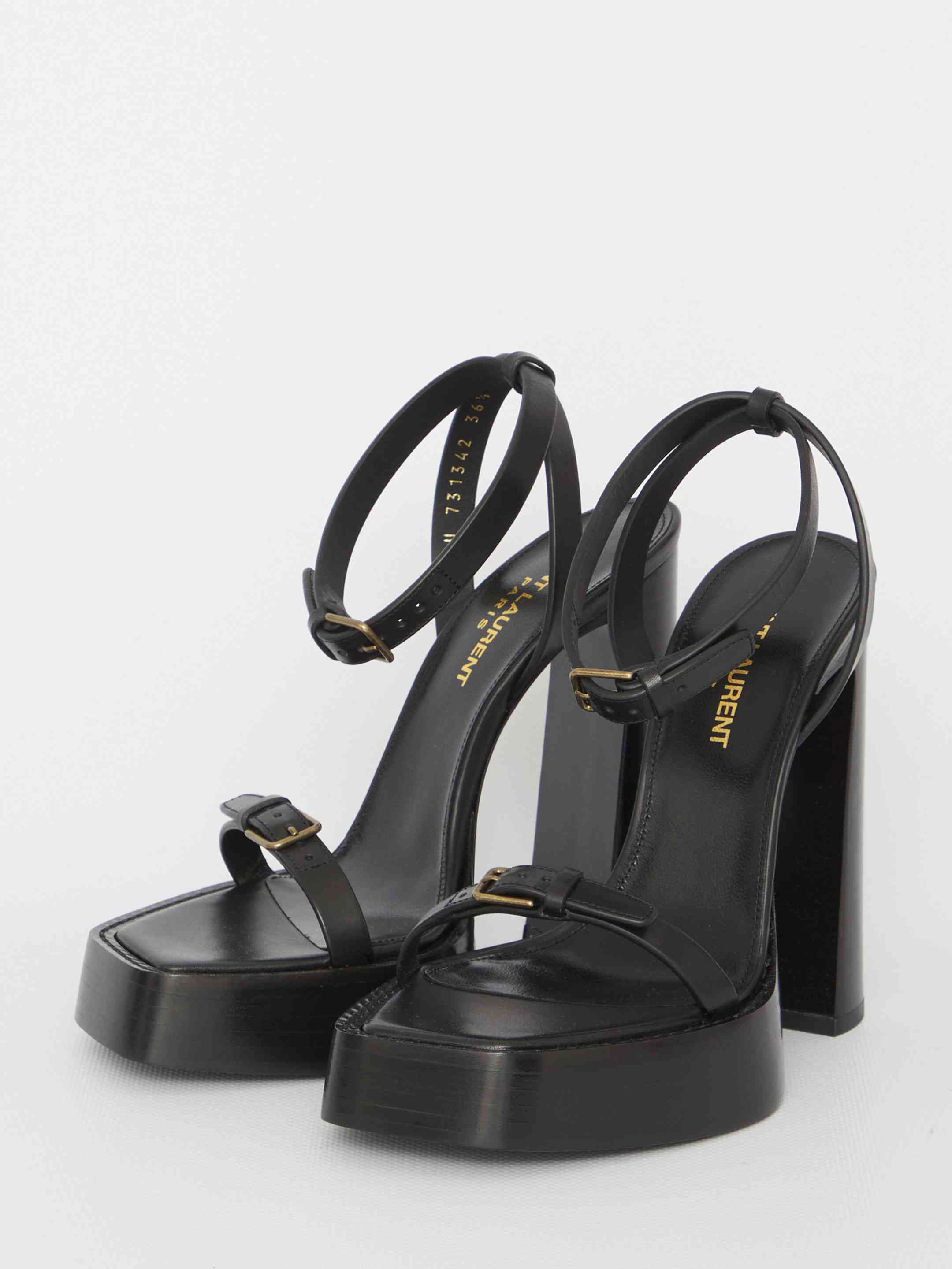 Saint Laurent Women Platz Platform Sandals - 2