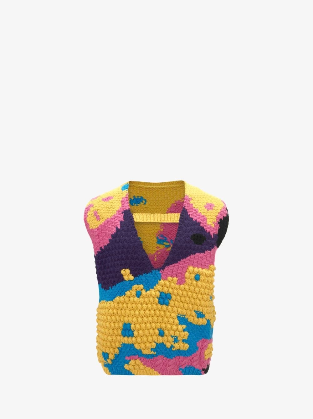 TEXTURED V CUT-OUT VEST - 1