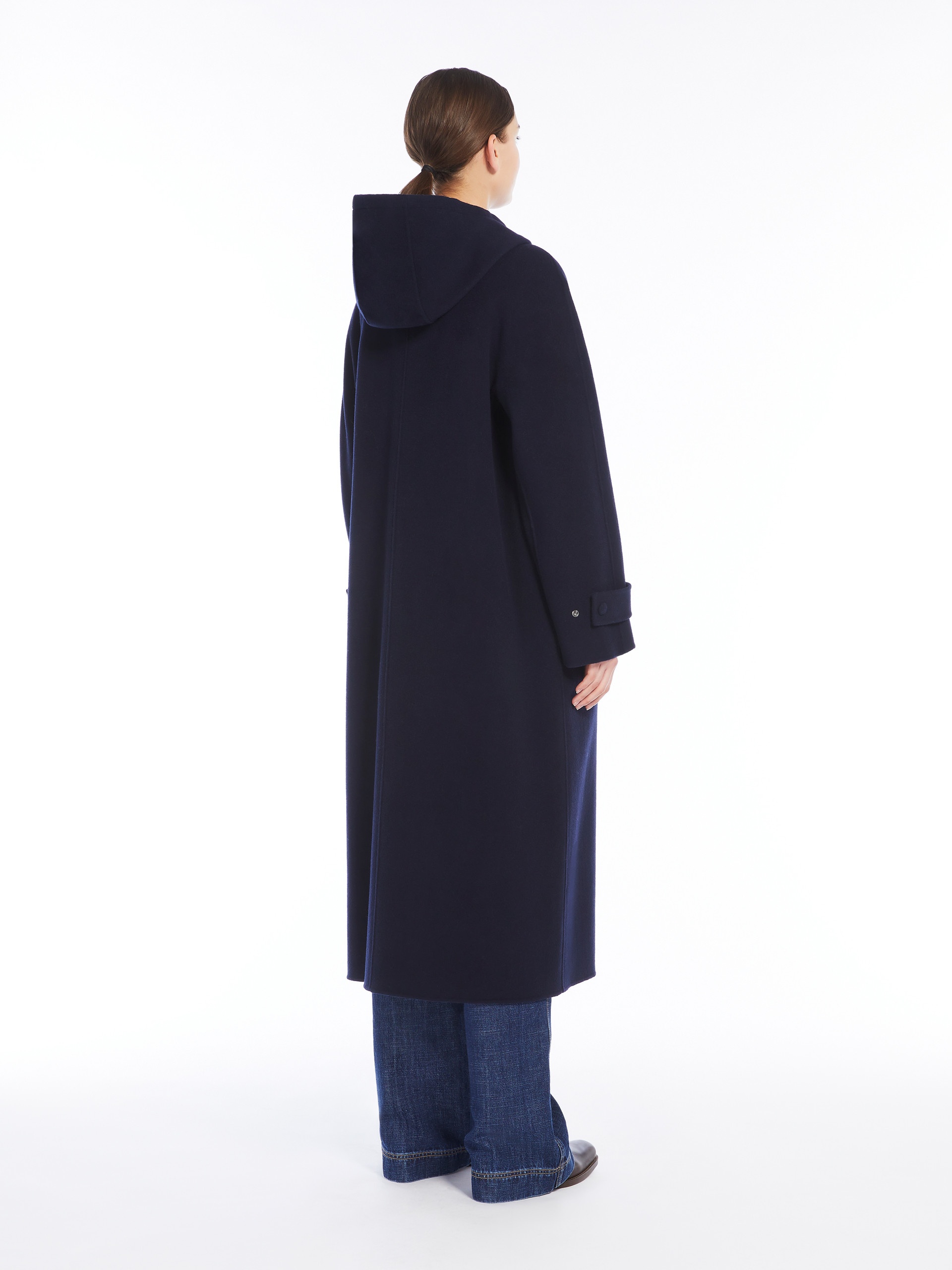 LEVANTE Long wool broadcloth coat - 4