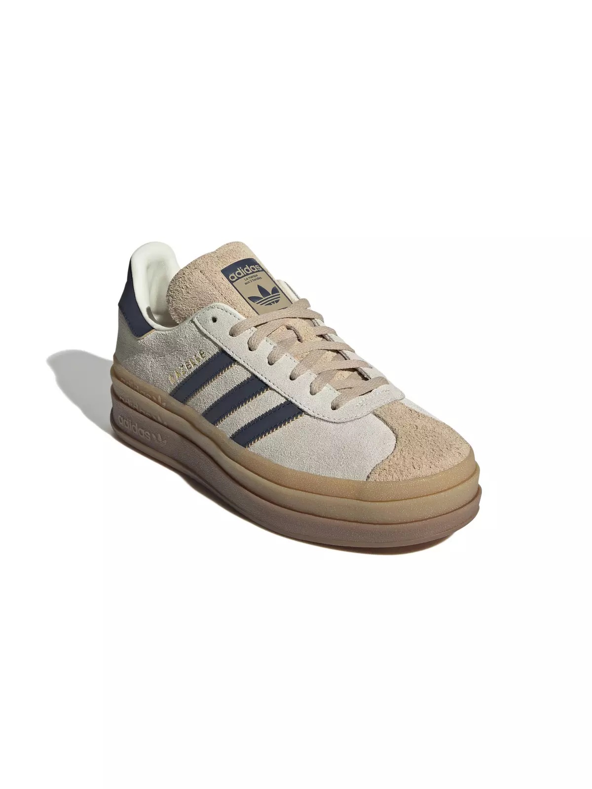 Originals Gazelle Bold "Cream White/Night Indigo/Magic Beige" Women's Shoe - 5