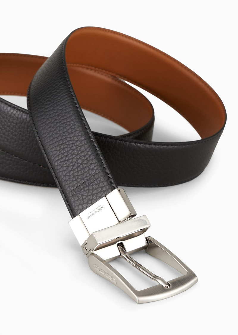 GIORGIO ARMANI Reversible leather belt outlook