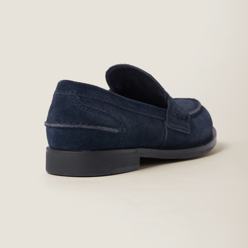 Miu Miu Faded suede loafers outlook