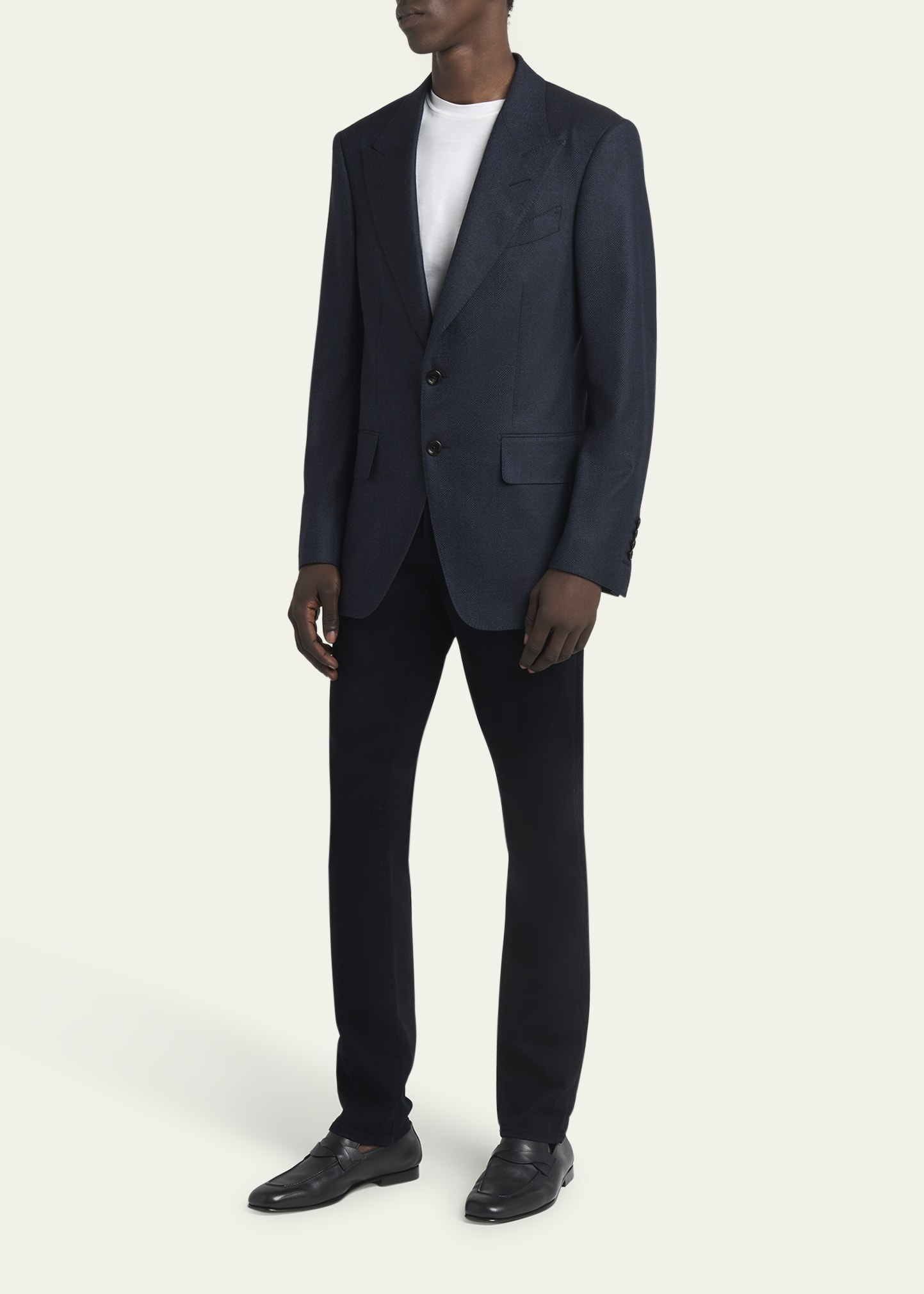 Men's Shelton Wool Herringbone Sport Coat - 2