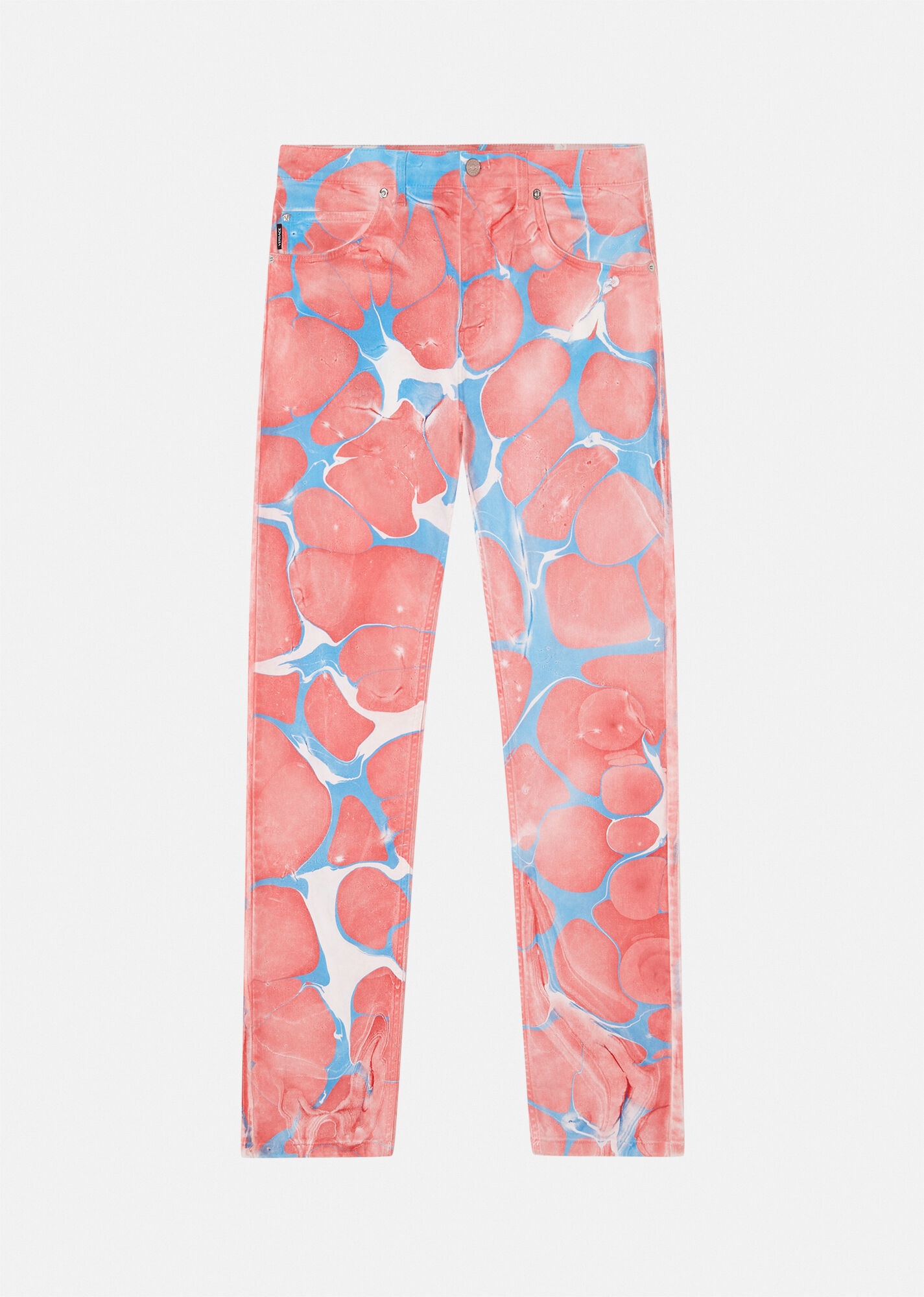 Water-Painted Denim Jeans - 1