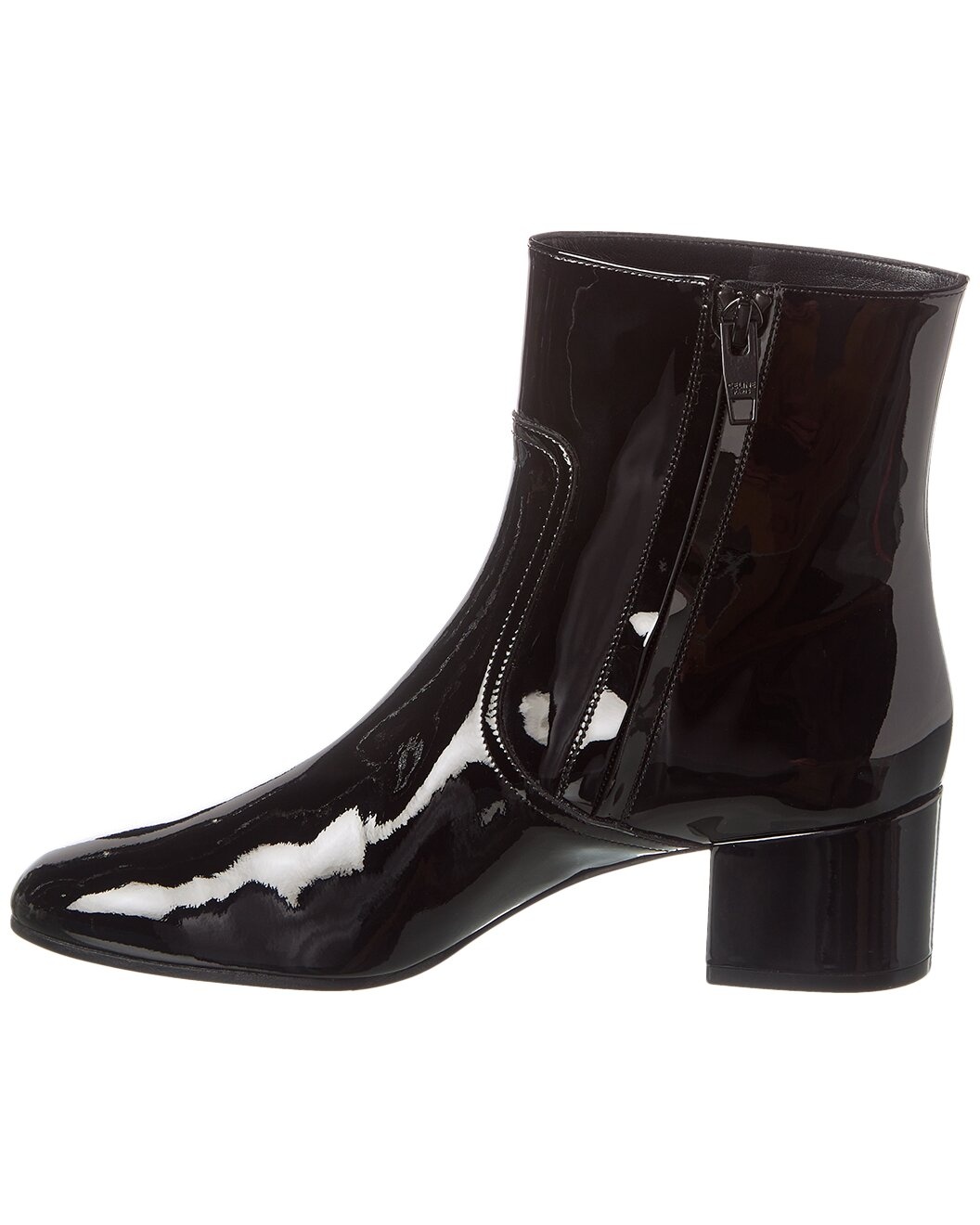 CELINE Triomphe Zipped Patent Boot - 2